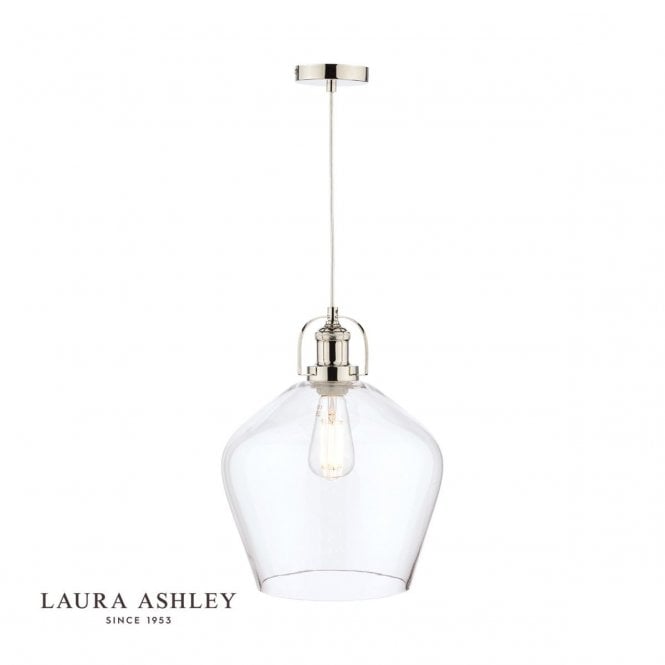 RYE Clear Glass Pendant Ceiling Light