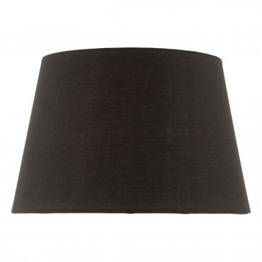 Black Cotton Tapered Drum Shade 36CM