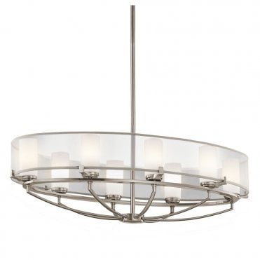 SALDANA - 8 Light Oval Chandelier