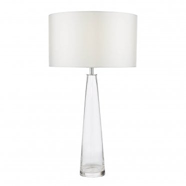 clear glass table lamp base only 
