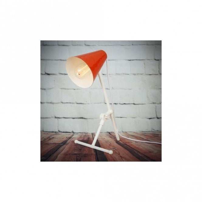 SAMBIA - Table Lamp In Powder Coated Orange