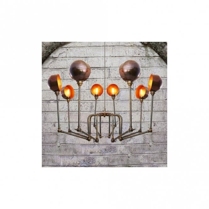 SAN - Jose Modern Chandelier In Antique Brass