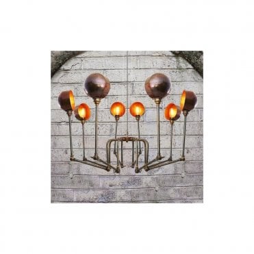 SAN - Jose Modern Chandelier In Antique Brass