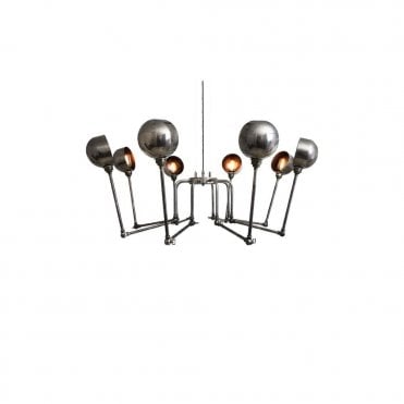 SAN - Jose Modern Chandelier In Antique Silver