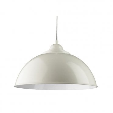 SANFORD - Ceiling Pendant Half Dome Ivory