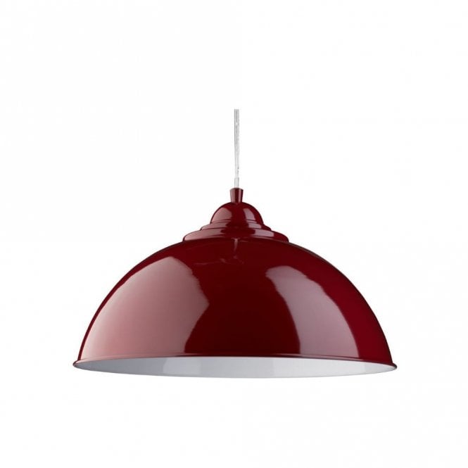SANFORD - Ceiling Pendant Half Dome Red