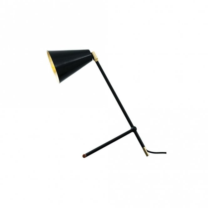SANTA - Clara Modern Industrial Table Lamp In Powder Coated Matte Black