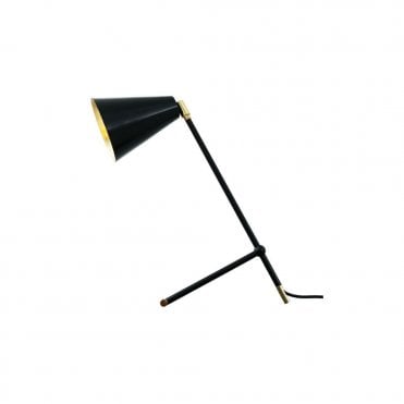 SANTA - Clara Modern Industrial Table Lamp In Powder Coated Matte Black