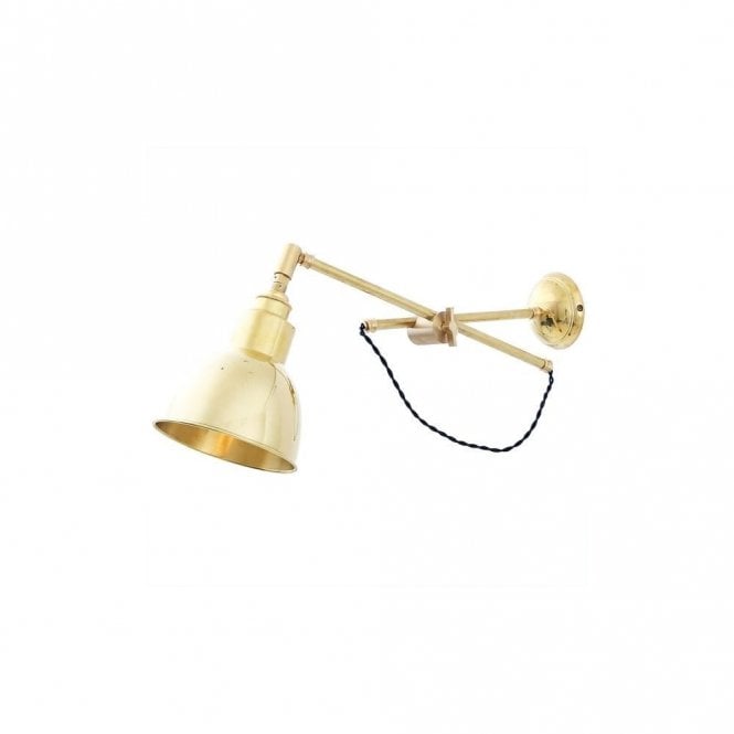 SANTIAGO - Contemporary Wall Light In Satin Brass