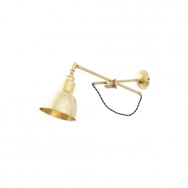 SANTIAGO - Contemporary Wall Light In Satin Brass