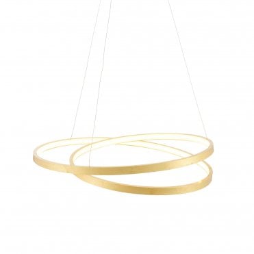 SCRIBBLE Gold Ring Pendant 33W Warm White