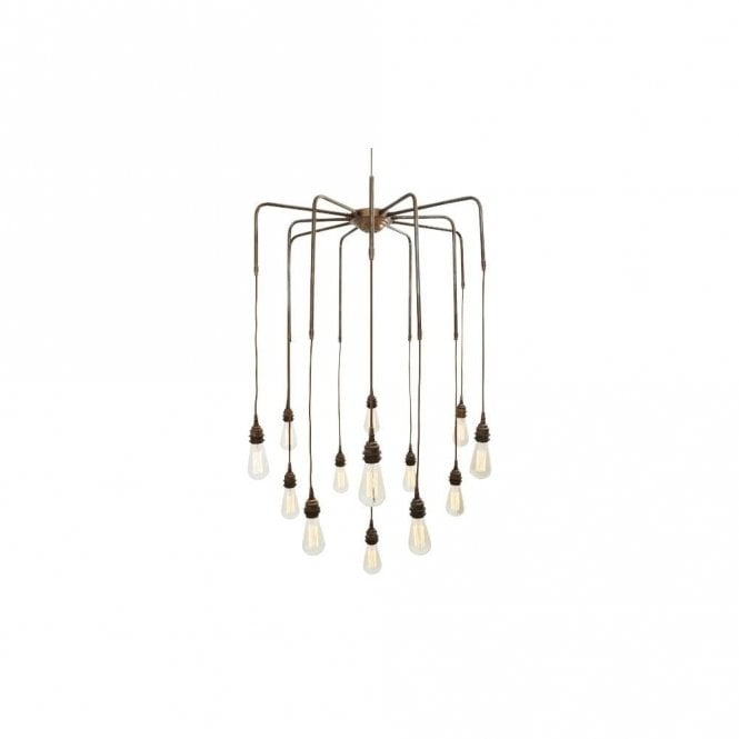 SELA - Chandelier In Antique Brass