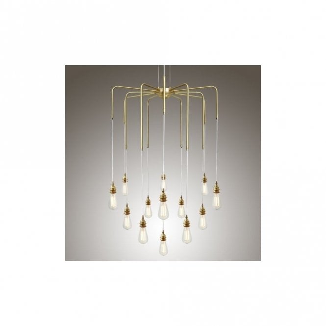 SELA - Chandelier In Polished Brass