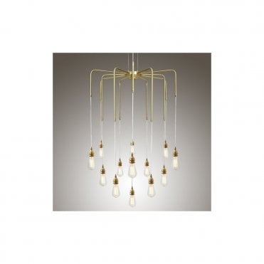 SELA - Chandelier In Polished Brass