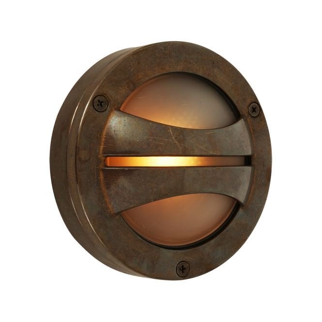 SERI - Bathroom 14Cm Semi-Flush Wall Light In Antique Brass