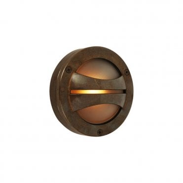 SERI - Bathroom 14Cm Semi-Flush Wall Light In Antique Brass