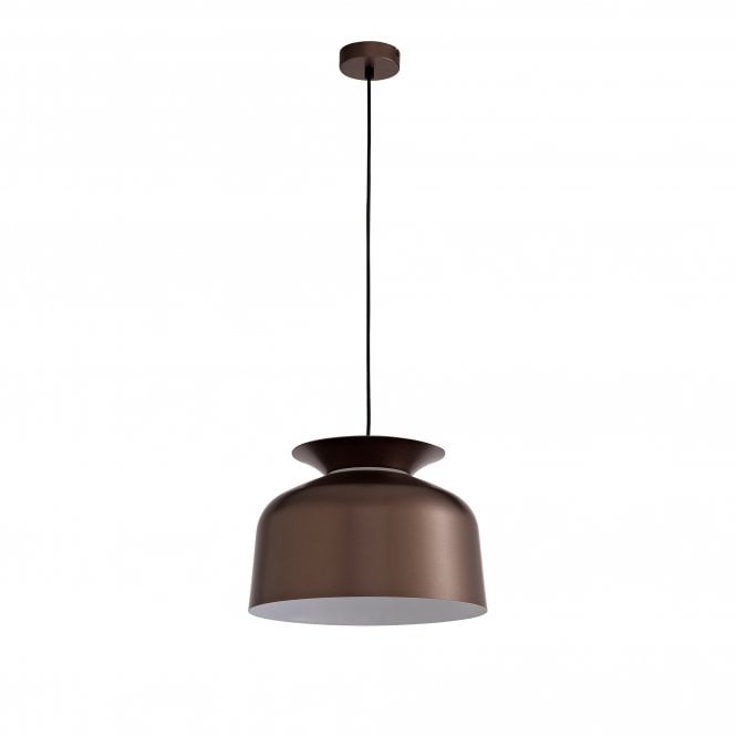 SERVER E27 Ceiling Pendant Light Gloss Coffee