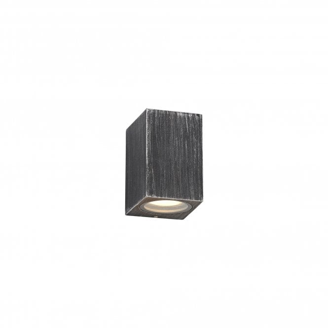 SHAY Modern Cube LED Outdoor Wall Light Black/Silver
