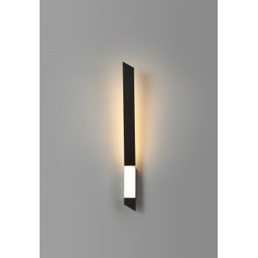 SHEER LED Wall Light 3000K Sand Black/Satin Nickel