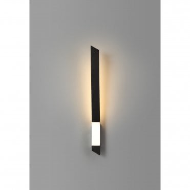 SHEER LED Wall Light 3000K Sand Black/Satin Nickel
