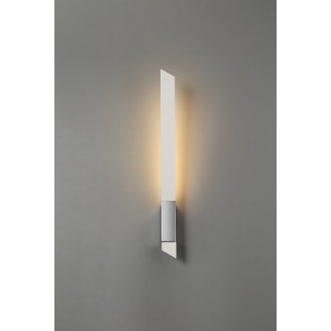 SHEER LED Wall Light 3000K Sand White/Polished Chrome