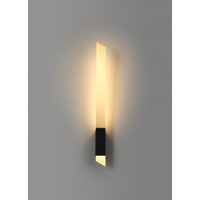SHEER LED Wall Light 3000K Satin Gold/Sand Black