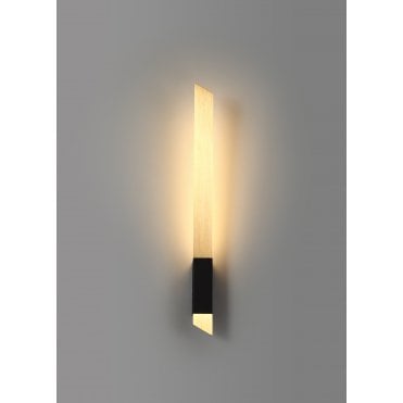 SHEER LED Wall Light 3000K Satin Gold/Sand Black