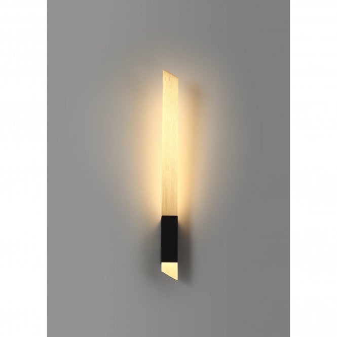 SHEER LED Wall Light 3000K Satin Gold/Sand Black