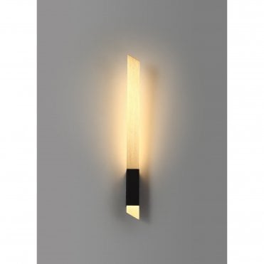 SHEER LED Wall Light 3000K Satin Gold/Sand Black