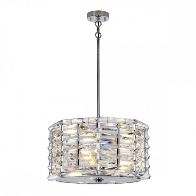 SHOAL 4 Light Hanging Ceiling Pendant Light in Nickel