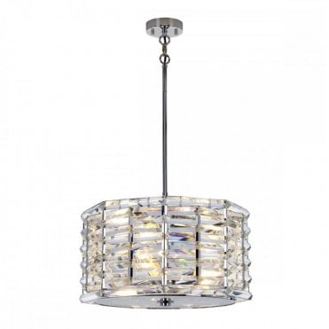 SHOAL 4 Light Hanging Ceiling Pendant Light in Nickel