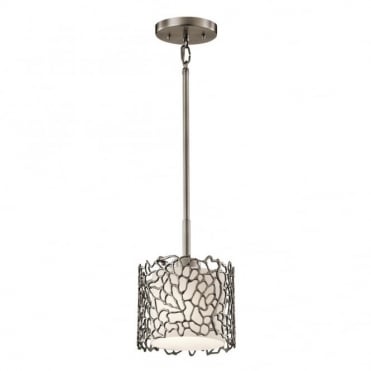 SILVER - Coral Mini Ceiling Pendant