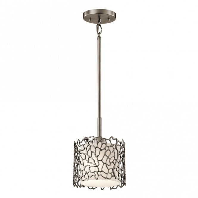 SILVER - Coral Mini Ceiling Pendant