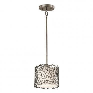 SILVER - Coral Mini Ceiling Pendant