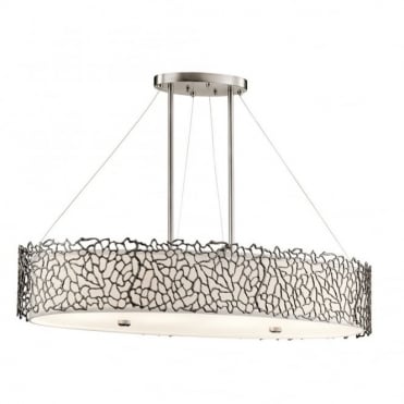 SILVER - Coral Oval Island Light