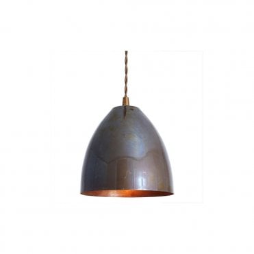 SKYLER - Cone Ceiling Pendant Light In Antique Brass