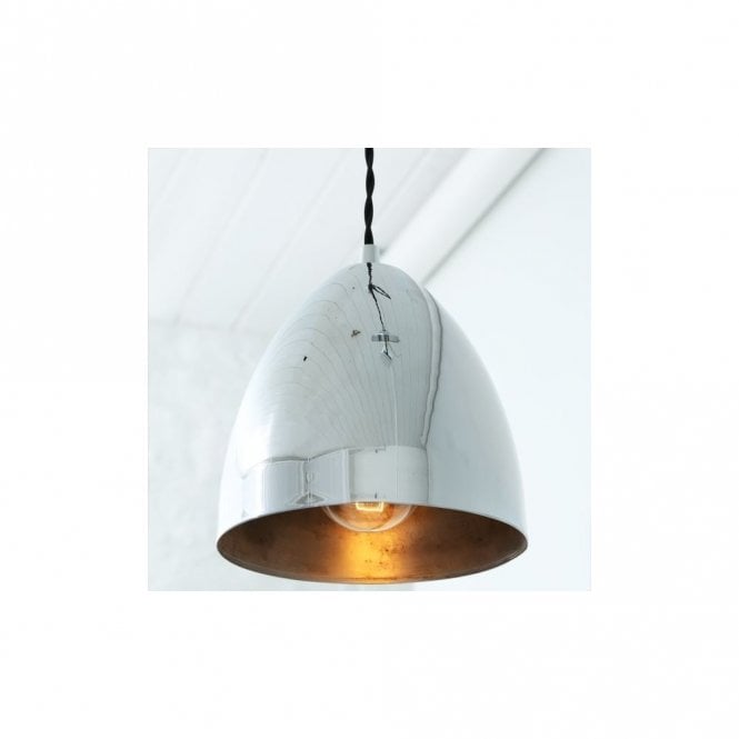 SKYLER - Cone Ceiling Pendant Light In Polished Chrome