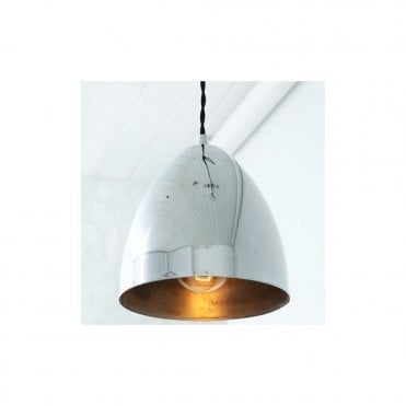 SKYLER - Cone Ceiling Pendant Light In Polished Chrome