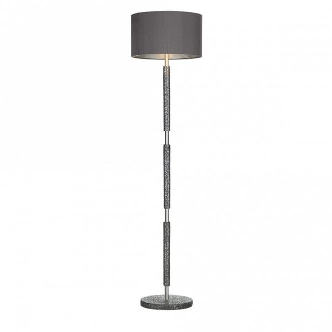 SLOANE - Floor Lamp Pewter With Charcoal Shade