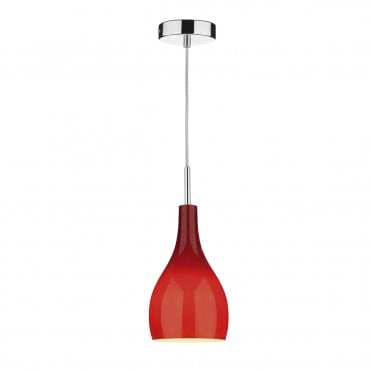 SOHO Red Glass Ceiling Pendant Light