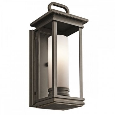 SOUTH HOPE Medium Exterior Wall Lantern Bronze