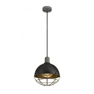 Pendant Light, IP65, Matt Black Grey,