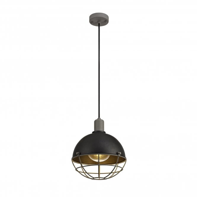 SPHERICAGE Pendant Light, IP65, Matt Black Grey,