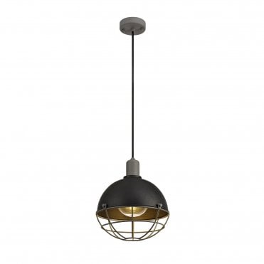 SPHERICAGE Pendant Light, IP65, Matt Black Grey,