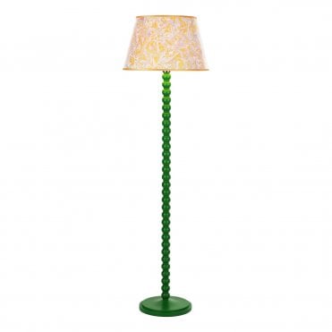 gloss green bobbin inspired floor lamp base