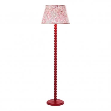 gloss red bobbin inspired floor lamp base