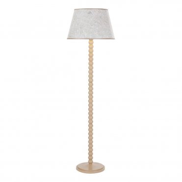 gloss taupe bobbin inspired floor lamp base