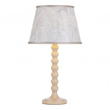 gloss taupe bobbin inspired table lamp base