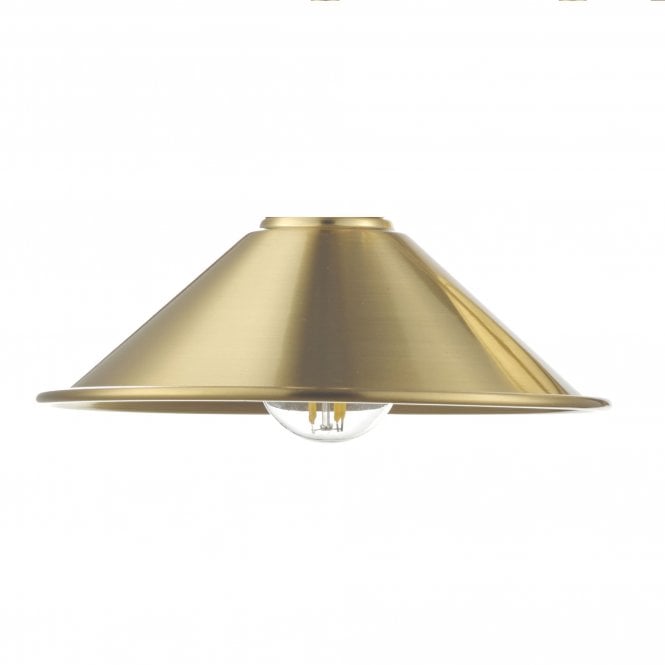 Spun Metal Aged Brass Shade