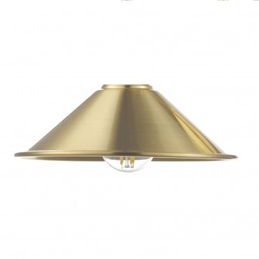 Spun Metal Aged Brass Shade